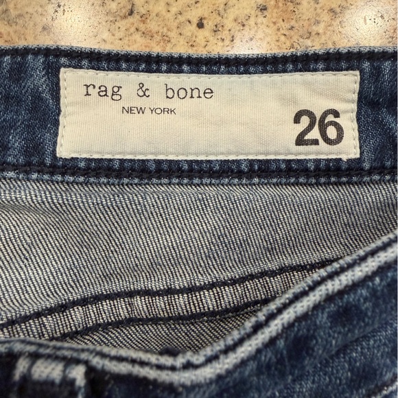 rag & bone Dre Low Rise Slim Boyfriend Women's Blue Jeans Size 26 - Picture 7 of 13